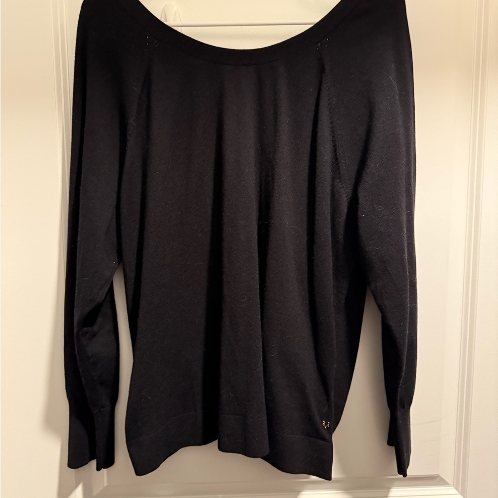 VS Black Long Sleeve Sweater. Low back.